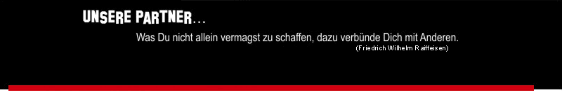 Unsere Partner ... Was  du nicht allein zu  schaffen magst, dazu verbünde dich mit Anderen.